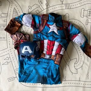 Kids Captain America Costume 6/7y